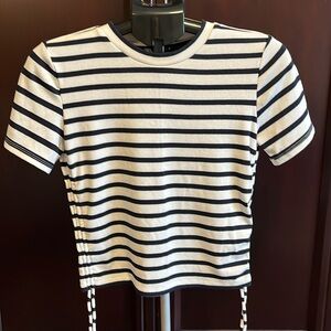 Zara striped top size L never worn